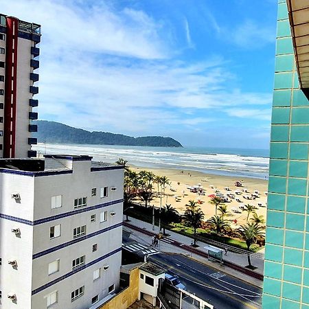 Appartamento Apartamento Kit Praia Grande Na Guilhermina Frente Mar Esterno foto