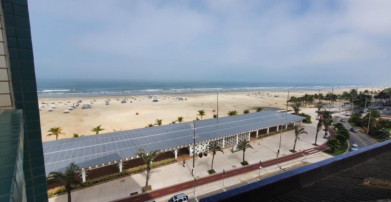 Appartamento Apartamento Kit Praia Grande Na Guilhermina Frente Mar Esterno foto