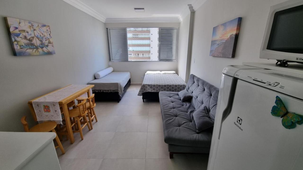 Appartamento Apartamento Kit Praia Grande Na Guilhermina Frente Mar Esterno foto