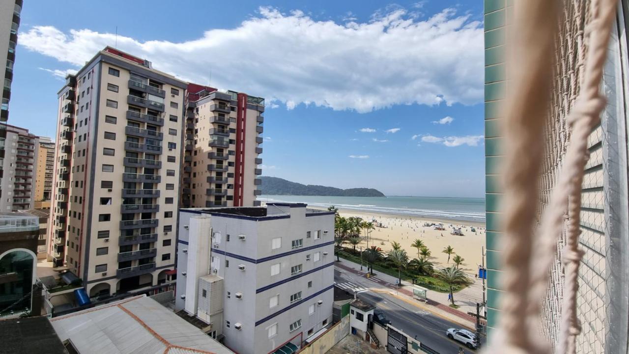 Appartamento Apartamento Kit Praia Grande Na Guilhermina Frente Mar Esterno foto