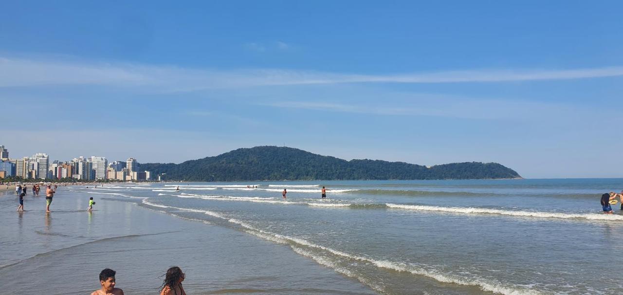 Appartamento Apartamento Kit Praia Grande Na Guilhermina Frente Mar Esterno foto