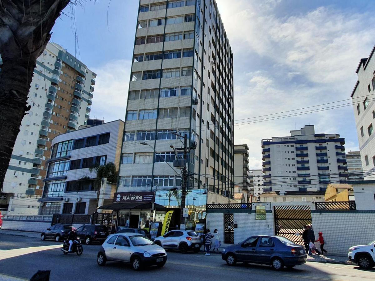 Appartamento Apartamento Kit Praia Grande Na Guilhermina Frente Mar Esterno foto