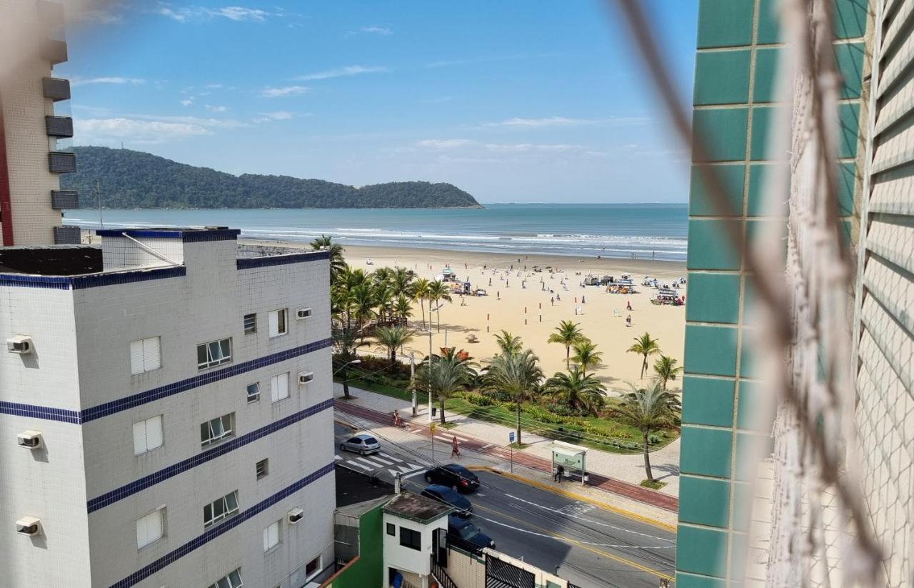 Appartamento Apartamento Kit Praia Grande Na Guilhermina Frente Mar Esterno foto