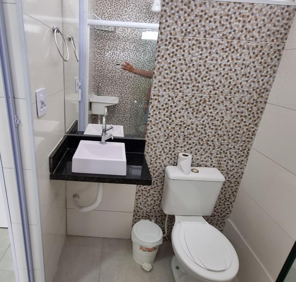 Appartamento Apartamento Kit Praia Grande Na Guilhermina Frente Mar Esterno foto
