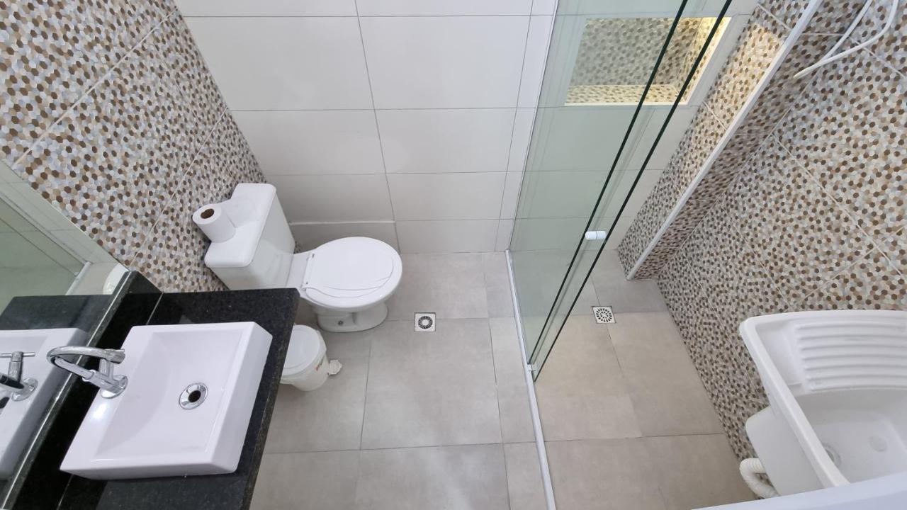 Appartamento Apartamento Kit Praia Grande Na Guilhermina Frente Mar Esterno foto